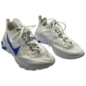 Nike React Element 55 “White Game Royal” BQ6167-100 Size 8 Men’s
